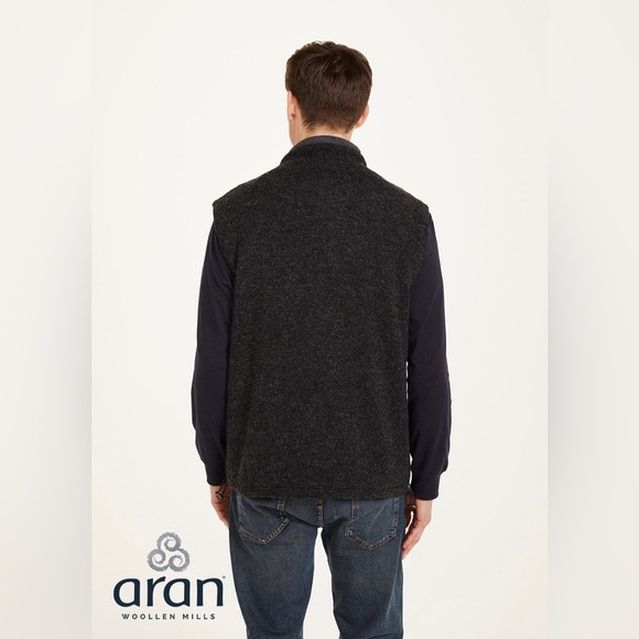 ARAN CRAFTS | men’s Full zip fleece Gilet | size xl - Picture 2 of 7